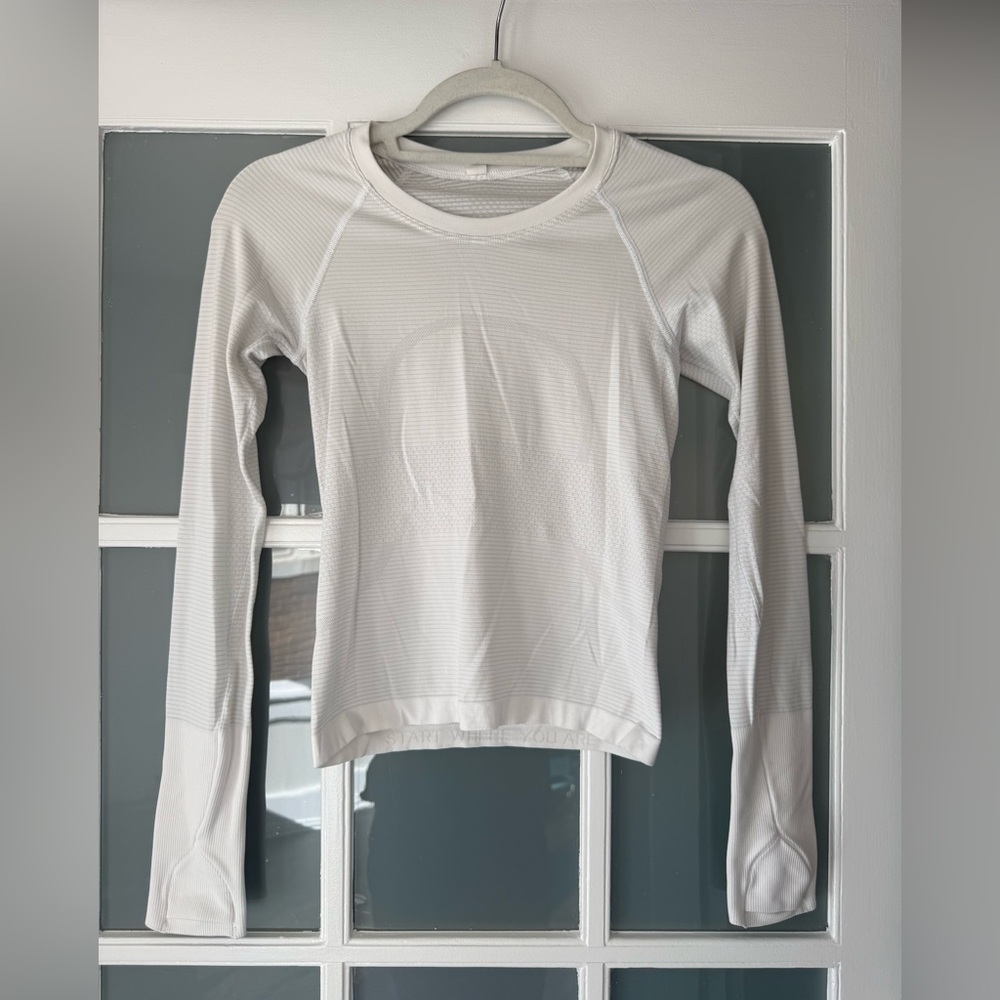 lululemon athletica White Long Sleeve Top